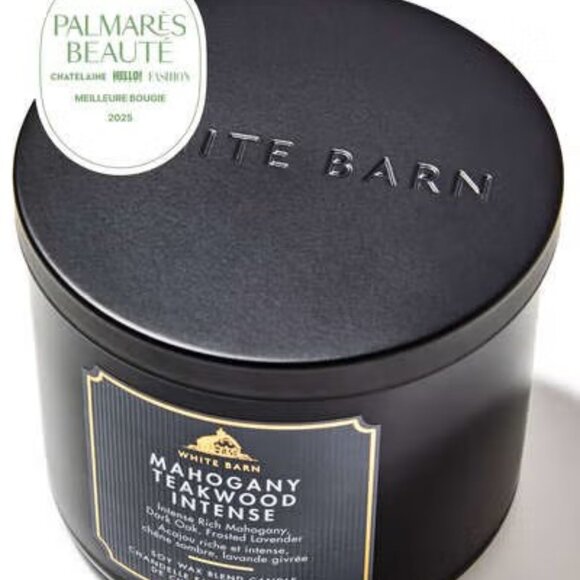 Bath & Body Works Mahogany Teakwood high Intensity 3-Wick Candle - Picture 3 of 6